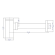 ALFI brand AB9026-PC Chrome Solid Brass Square Modern Decorative Bottle P-Trap