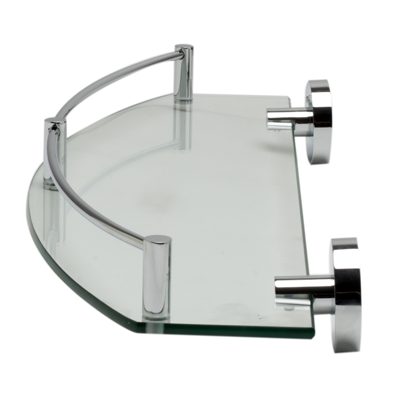 ALFI brand AB9547 Chrome Wall Mounted Glass Shower Bathroom Accessory