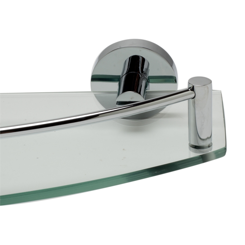 ALFI brand AB9547 Chrome Wall Mounted Glass Shower Bathroom Accessory