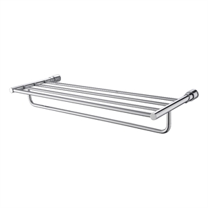 ALFI brand AB9523 Polished Chrome 24 inch Towel Bar & Shelf  Bathroom Accessory