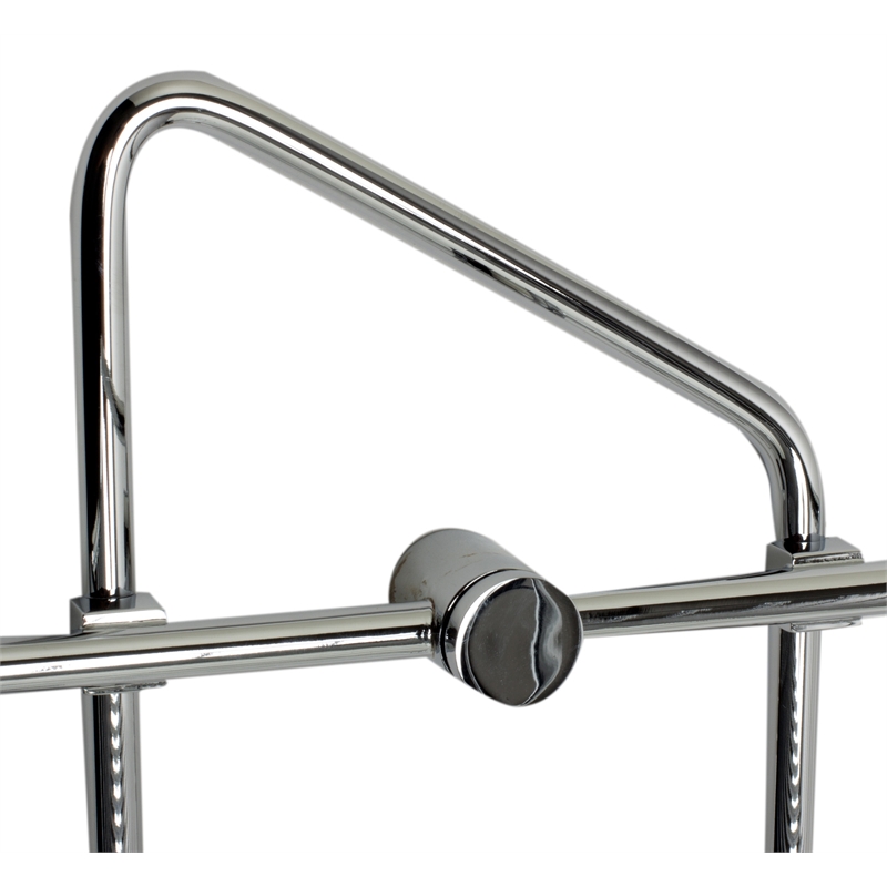 ALFI brand AB9532 Chrome Corner Mounted Basket Shower Bathroom Accessory