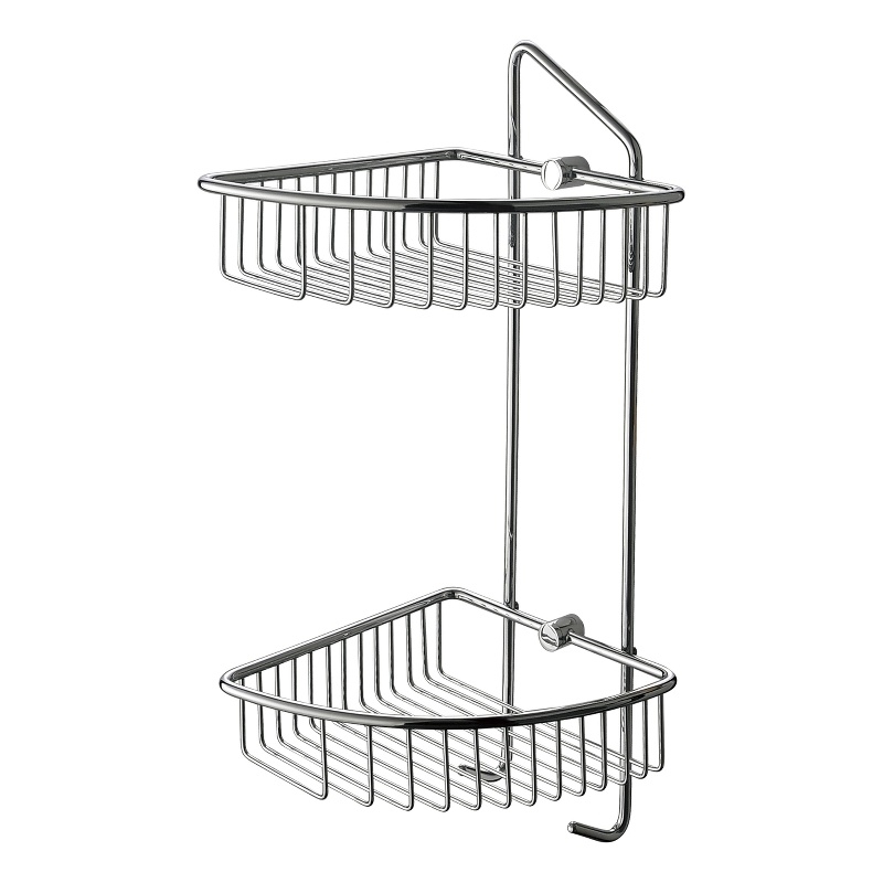 ALFI brand AB9532 Chrome Corner Mounted Basket Shower Bathroom Accessory