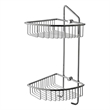 ALFI brand AB9532 Chrome Corner Mounted Basket Shower Bathroom Accessory