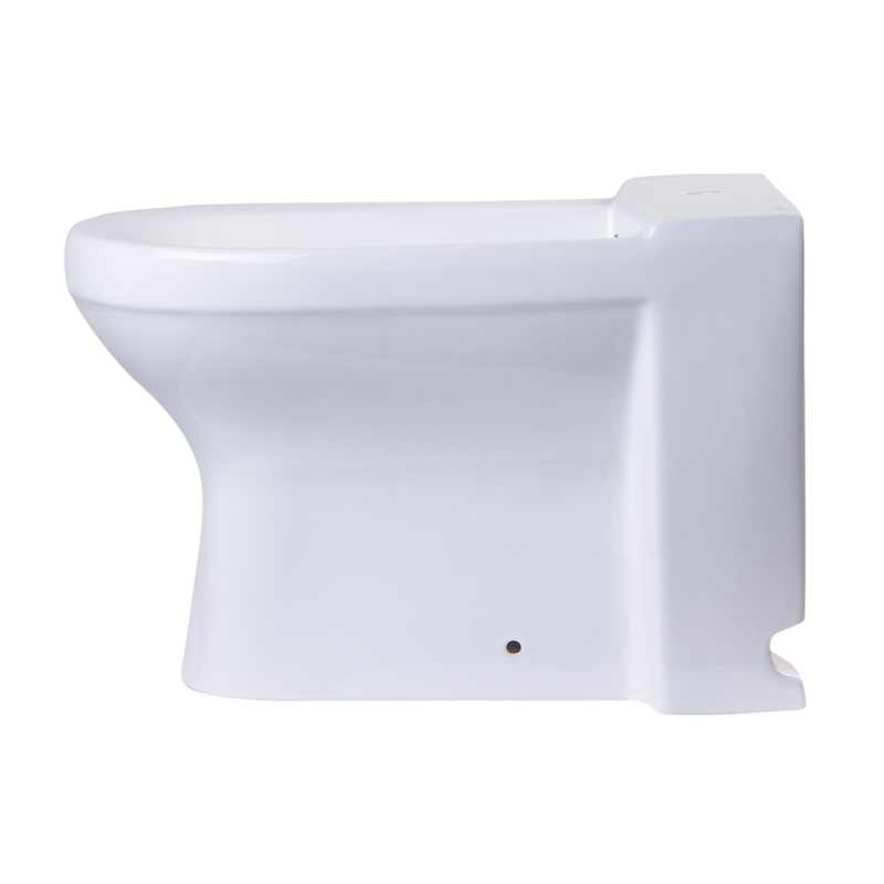 EAGO JA1010 White Ceramic Bathroom Bidet with Elongated Seat