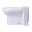 EAGO JA1010 White Ceramic Bathroom Bidet with Elongated Seat