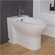 EAGO JA1010 White Ceramic Bathroom Bidet with Elongated Seat