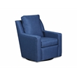 The 1st Chair Miley Swivel Glider with Cobalt Fabric - Made In USA