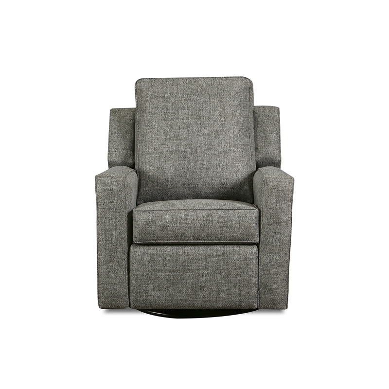 The 1st Chair Harrison Gliding Swivel Recliner in Brushed Graphite - Made In USA