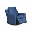 The 1st Chair Harrison Gliding Swivel Recliner with Cobalt Fabric - Made In USA
