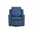 The 1st Chair Harrison Gliding Swivel Recliner with Cobalt Fabric - Made In USA