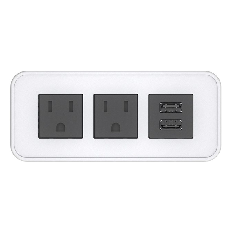 Raffel Systems USB-A Rectangle  120V Power Station - White