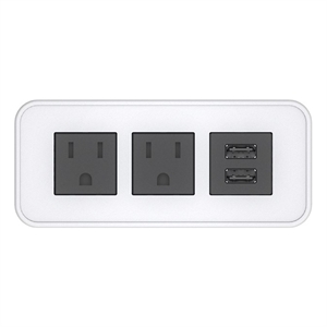 Raffel Systems USB-A Rectangle  120V Power Station - White