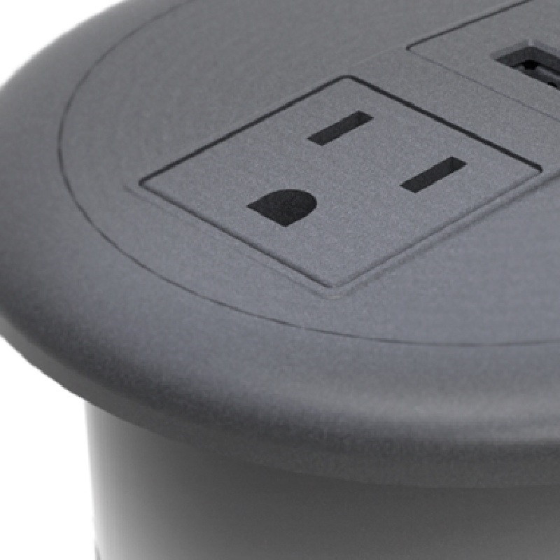 Raffel Systems USB-A Dome  120V Power Station - Black
