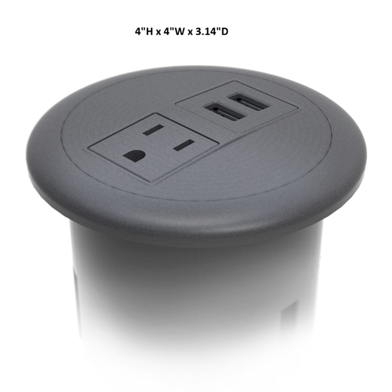 Raffel Systems USB-A Dome  120V Power Station - Black