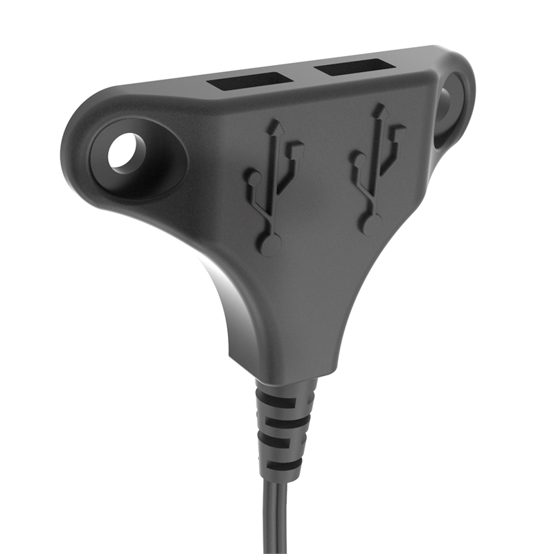 Raffel Systems Dual USB-A Stingray - Black