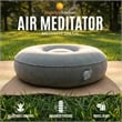 Brightspot Round Air Meditator Inflatable Travel Cushion in Light Gray