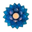Brightspot Moonshadow Capiz Shell Tea Light Holder in Blue