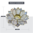 Brightspot Moonshadow Capiz Shell Tea Light Holder in Natural