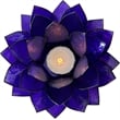 Brightspot Moonshadow Capiz Shell Tea Light Holder in Purple