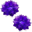 Brightspot Moonshadow Capiz Shell Tea Light Holder in Purple