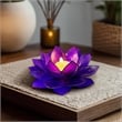 Brightspot Moonshadow Capiz Shell Tea Light Holder in Purple