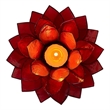 Brightspot Moonshadow Capiz Shell Tea Light Holder in Red