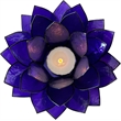 Brightspot Moonshadow Capiz Shell Tea Light Holder in Purple