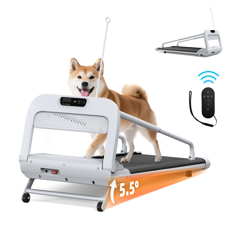 FYC Small/Medium Dogs Adjustable Speed w/ Incline Pet Treadmill in White