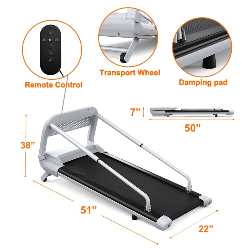 FYC Small/Medium Dogs Adjustable Speed w/ Incline Pet Treadmill in White