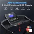 FYC Heavy Duty Foldable  3.5 HP Treadmill w/ Incline & Bluetooth in Black