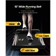 FYC Portable Electric 2.5HP Folding Treadmills w/ Bluetooth & Incline in Balck
