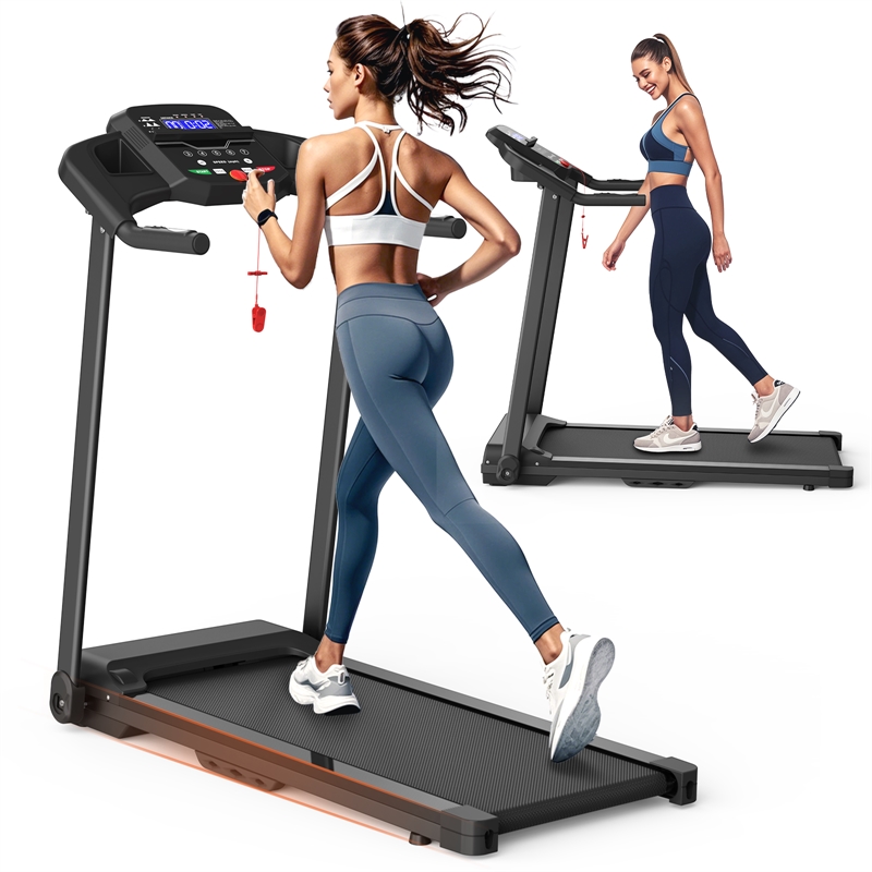 FYC 2.5HP Electric Folding Treadmill for Home Gym in Black