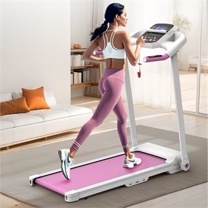 FYC 2.5HP Electric Folding Treadmill for Home Gym in Pink