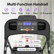 FYC Electric 2.5HP Folding Treadmills for Home w/ Bluetooth & Incline Black