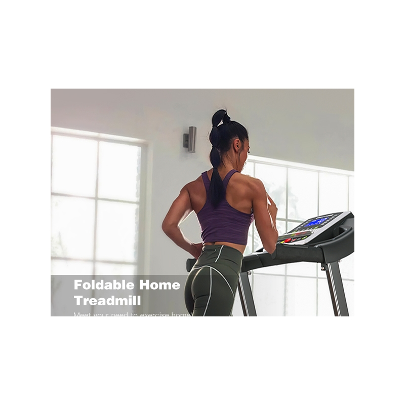 FYC 12 Programs Portable Electric 3.5HP Treadmill for Home in Green