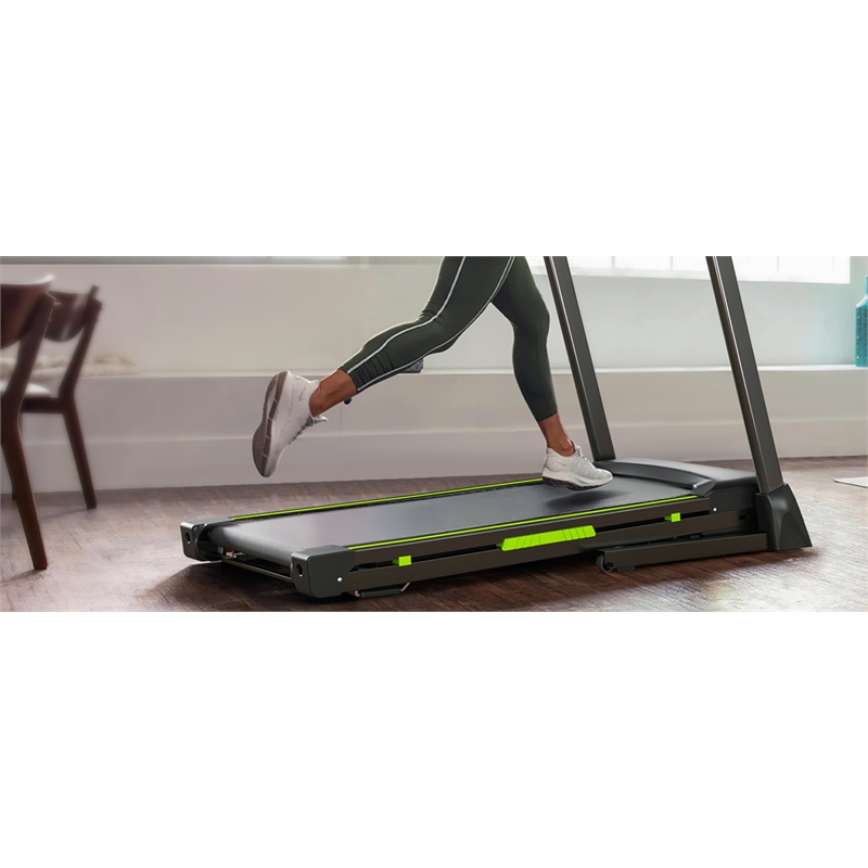FYC 12 Programs Portable Electric 3.5HP Treadmill for Home in Green