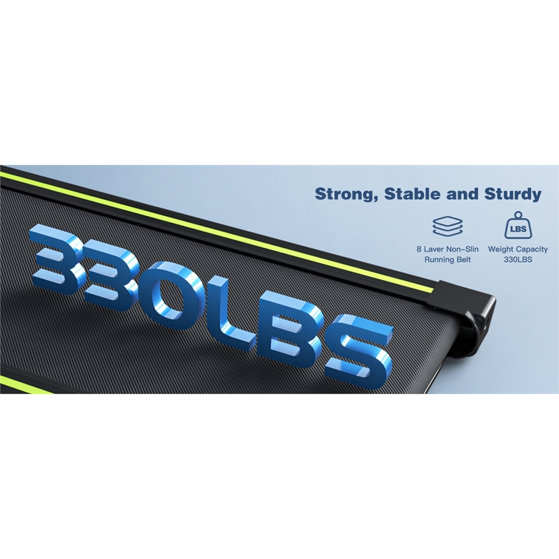 FYC 12 Programs Portable Electric 3.5HP Treadmill for Home in Green