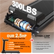 FYC 2.5HP Foldable Treadmills with Handles & LED Display Walking Pad in Black