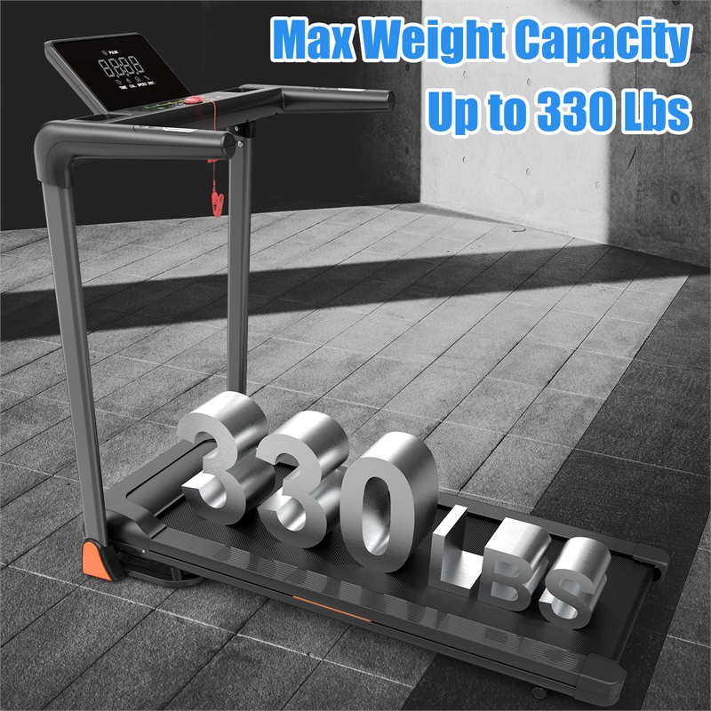 FYC 3.5 HP 0.5-8.5MPH  LED Display Foldable Treadmill for Home in Black