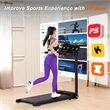 FYC 2.5HP Folding Treadmills Walking Pad with Handle Bar in Black