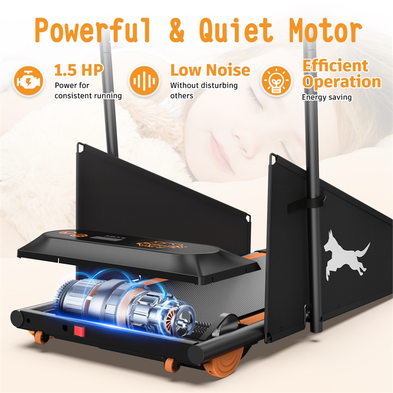 FYC Small/Medium Dogs Portable Exercise Treadmill in Orange