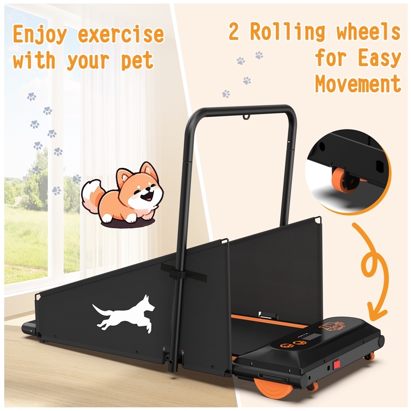 FYC Small/Medium Dogs Portable Exercise Treadmill in Orange