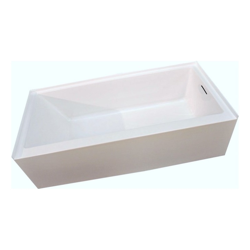 PerfecTub by Braktub 60x30 Right Hand Regular Rough-in Bathtub in White