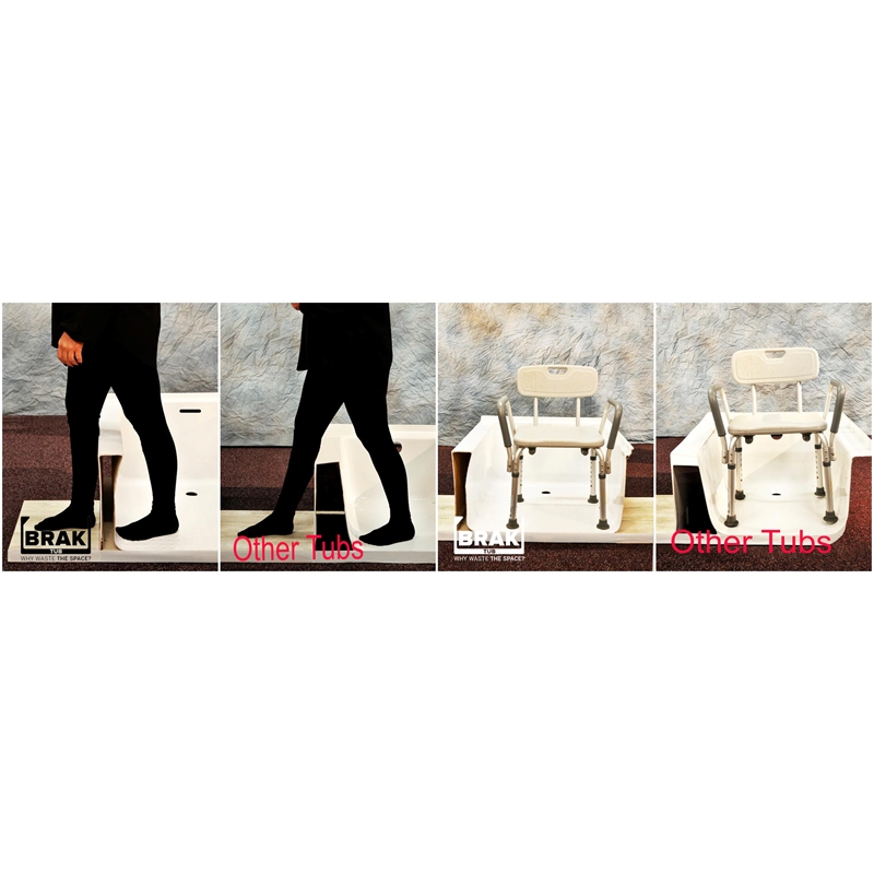 PerfecTub by Braktub 60x32 Left Hand Regular Rough-in Bathtub in White