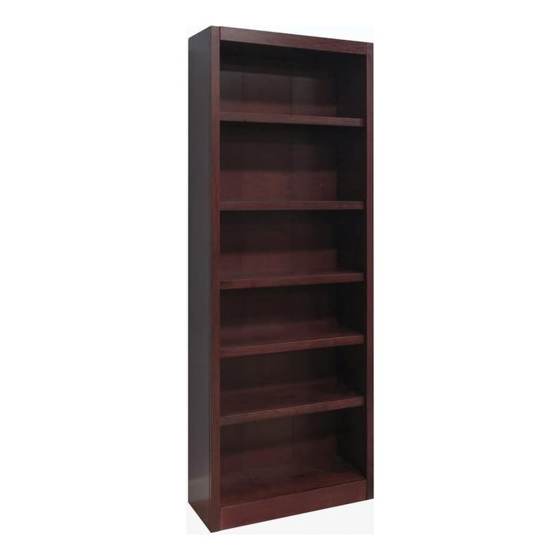 Concepts in Wood Book Shelf - Tall Wood Bookcase Furniture 30 x 72
