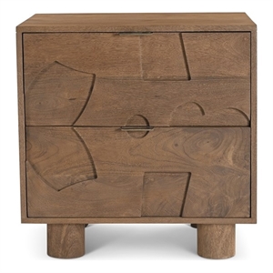 Shurs Lane Addie 24&quot Nightstand in Sandblasted Brown