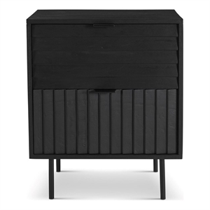 Shurs Lane Nora 21&quot Nightstand in Sandblasted Black