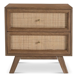 Shurs Lane Zuzu 22&quot Nightstand in Sandblasted Brown