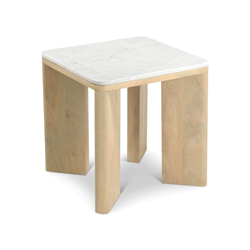 Shurs Lane Zara End Table in Bleached Oak