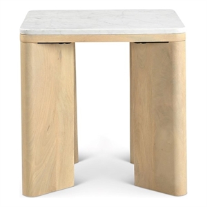 Shurs Lane Zara End Table in Bleached Oak